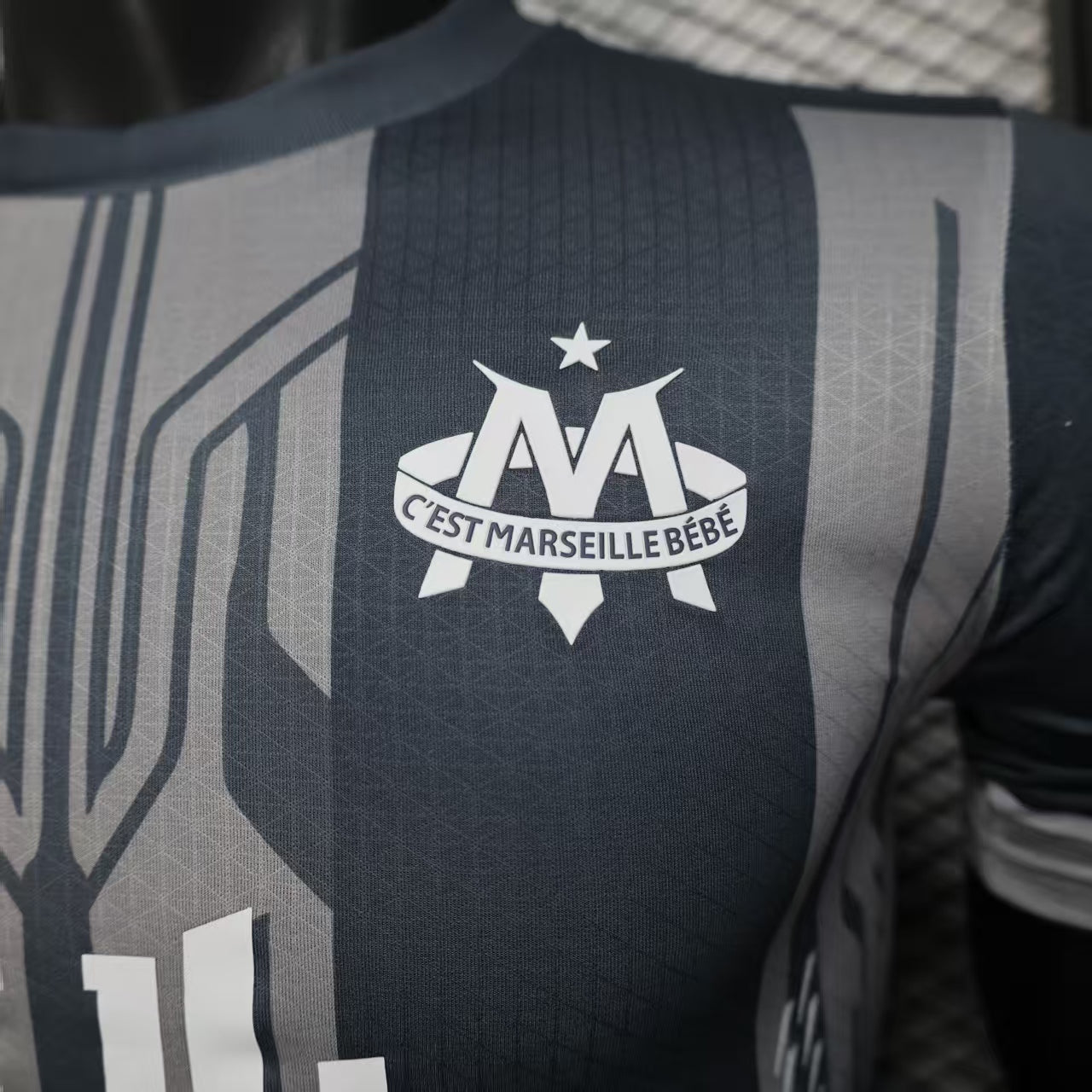 Maillot spécial Marseille GRIS Édition Joueur JUL Or & Platine