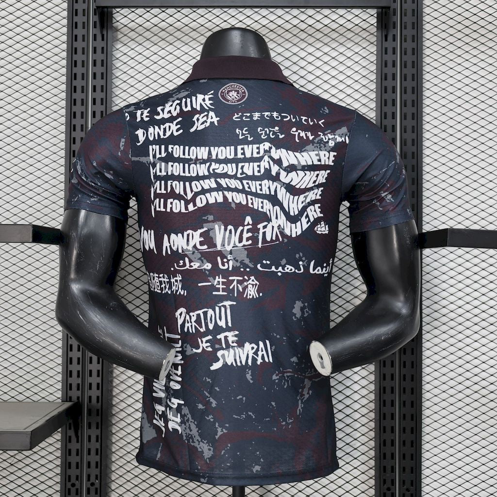 Maillot Manchester City 2025/26 – Édition Spéciale Noire (Version Joueur)
