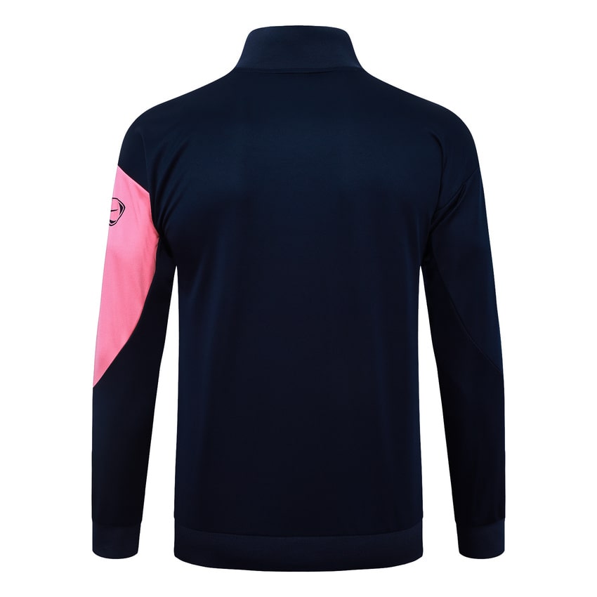 Survetement Barcelone Veste Homme 2025 2026 Bleu Rose