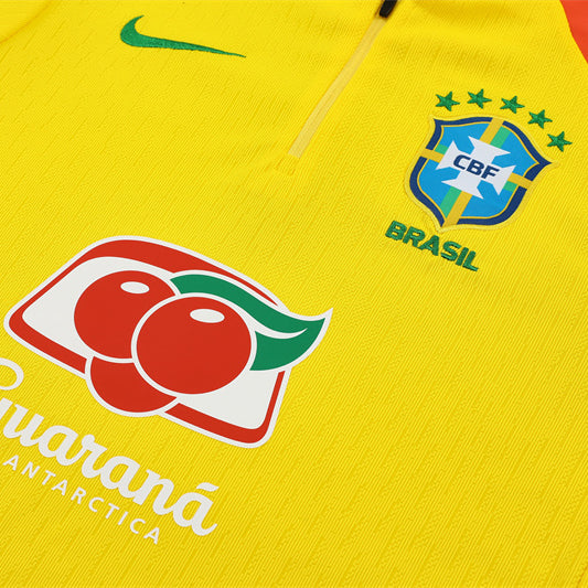 Survetement Bresil Training Homme 2025 2026 Jaune