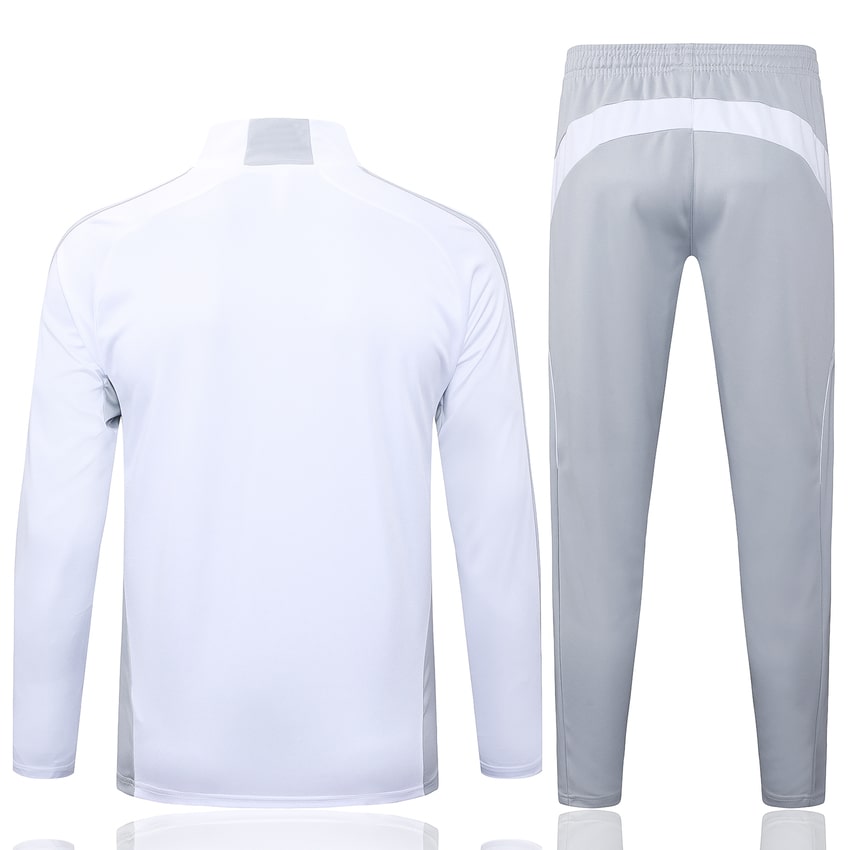 Survetement Real Madrid Training Homme 2025 2026 Blanc Gris