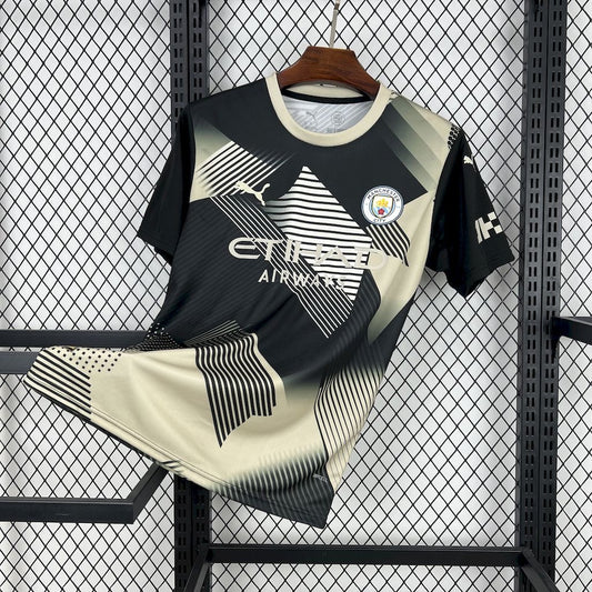 Maillot Manchester City 2025/26 – Concept Noir et Jaune