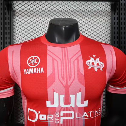 Maillot spécial Marseille Red Édition Joueur JUL  Or & Platine