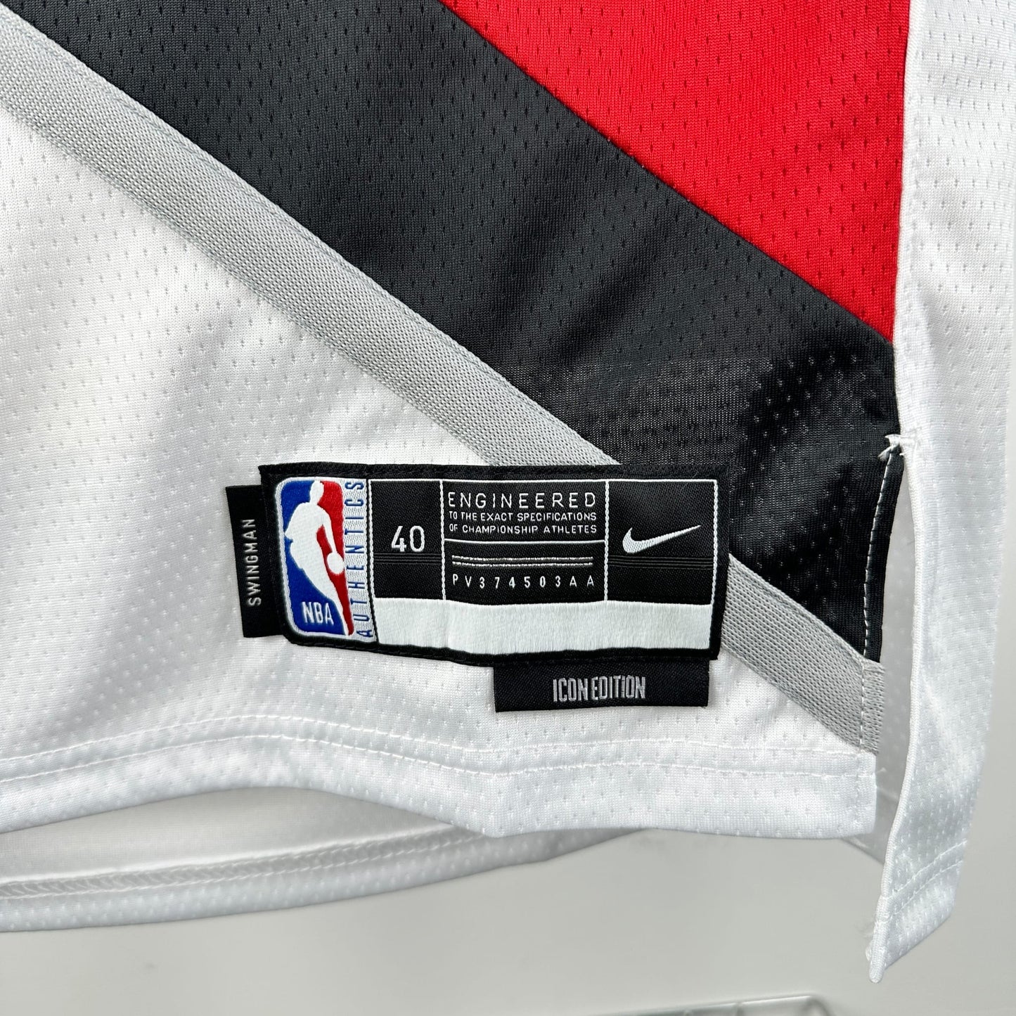 Maillot blanc des Trail Blazers