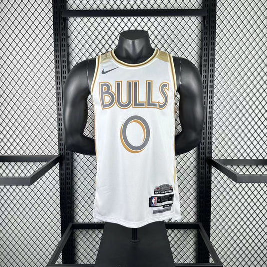 Maillot NBA 2024/25 – Chicago Bulls Édition Blanc