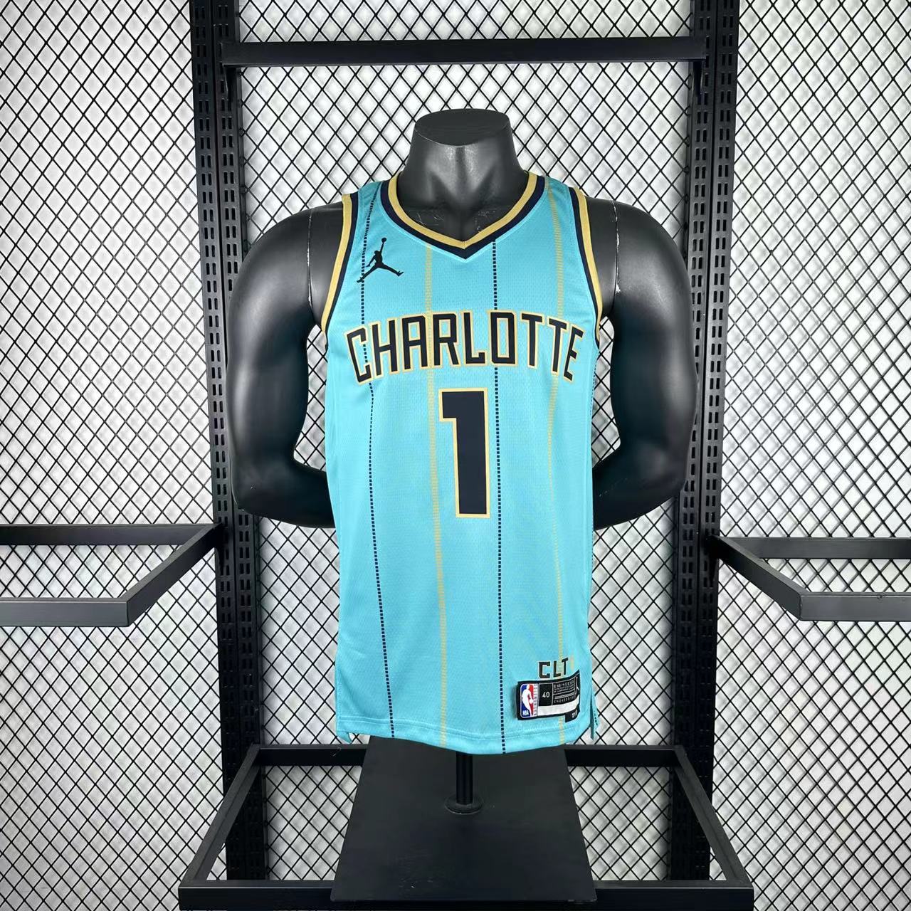 Maillot NBA 2024/25 – Charlotte Hornets Édition Bleue