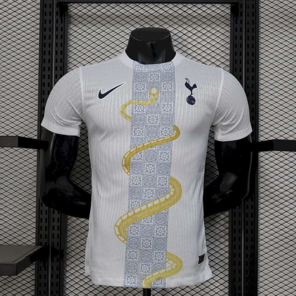 Maillot Tottenham Hotspur 2025/2026 Édition Serpent Blanc et Or