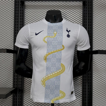 Maillot Tottenham Hotspur 2025/2026 Édition Serpent Blanc et Or