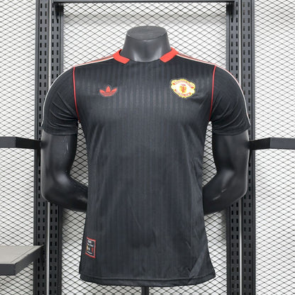 Maillot Manchester United 2025/26 – Terrace Icons Noir (Version Joueur)