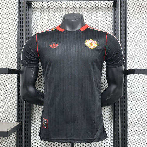 Maillot Manchester United 2025/26 – Terrace Icons Noir (Version Joueur)