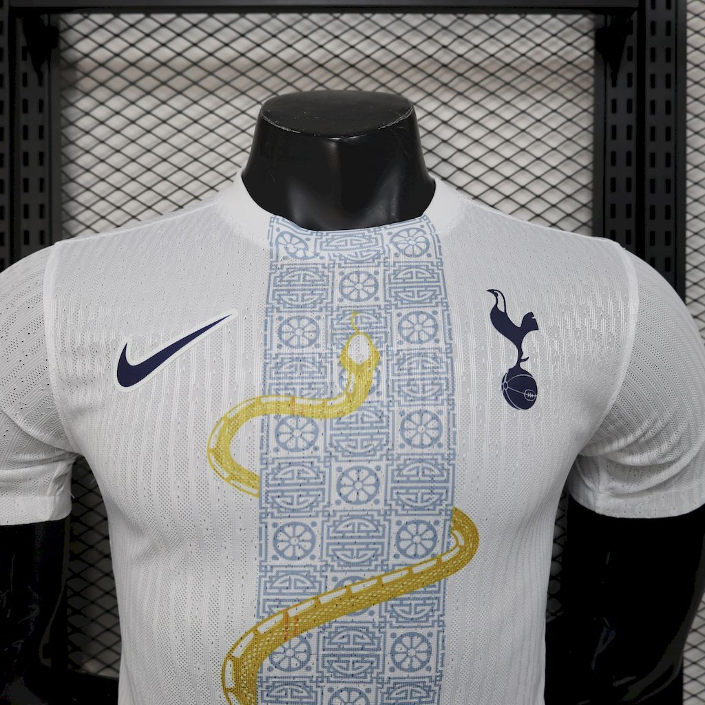 Maillot Tottenham Hotspur 2025/2026 Édition Serpent Blanc et Or