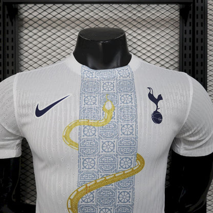 Maillot Tottenham Hotspur 2025/2026 Édition Serpent Blanc et Or