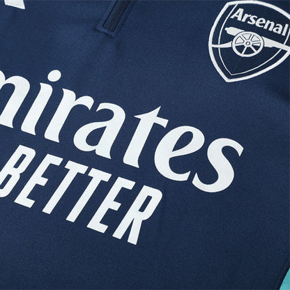 Survetement Arsenal Training Homme 2025 2026 Blanc Bleu