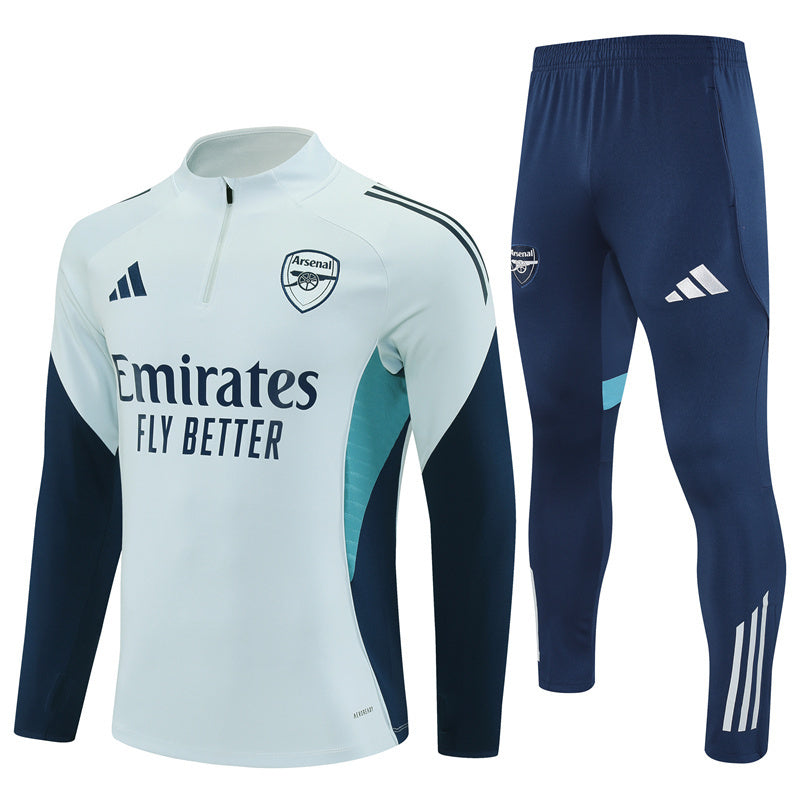Survetement Arsenal Training Homme 2025 2026 Bleu Ciel