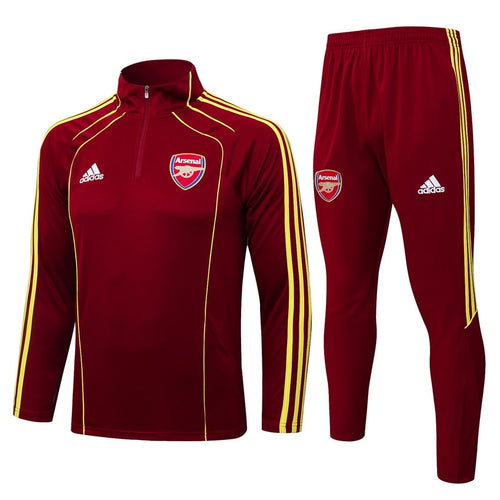 Survetement Arsenal Training Homme 2025 2026 Rouge Foncé