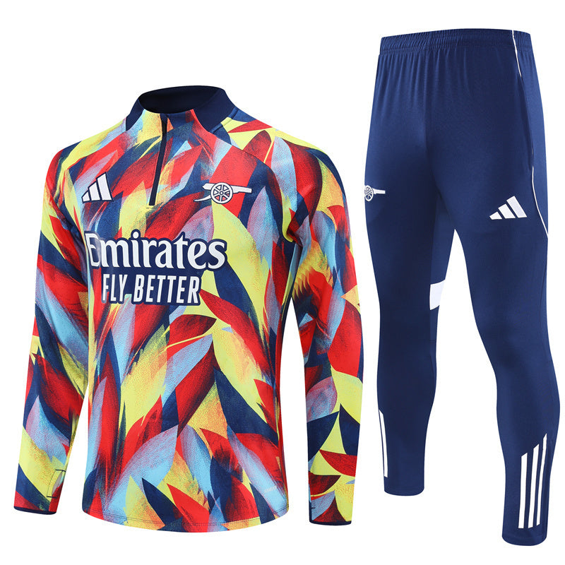 Survetement Arsenal Training Homme 2025 2026 Rouge Motif