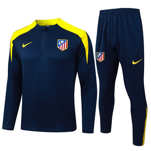 Survetement Atletico Madrid Training Homme 2025 2026 Bleu Jaune