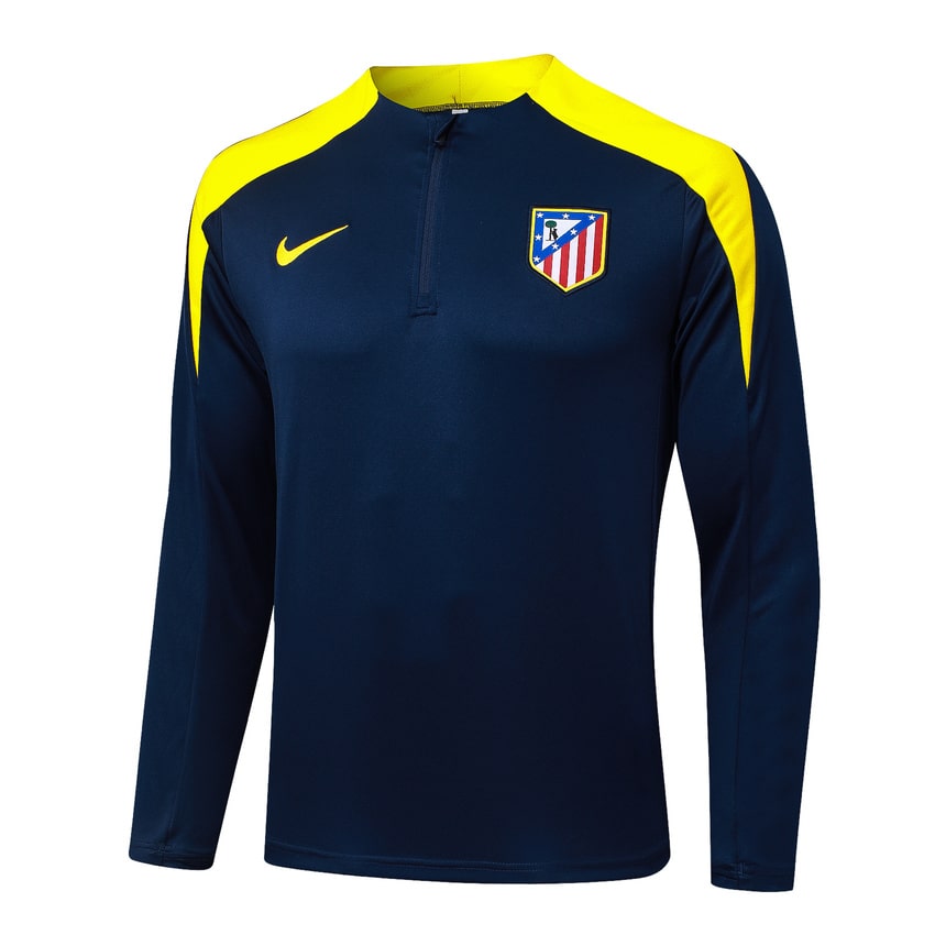 Survetement Atletico Madrid Training Homme 2025 2026 Bleu Jaune