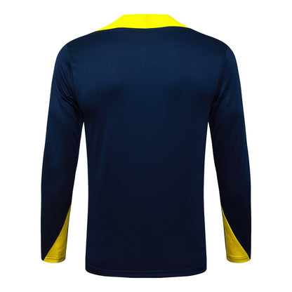 Survetement Atletico Madrid Training Homme 2025 2026 Bleu Jaune