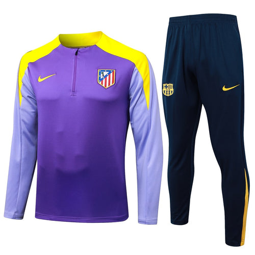 Survetement Atletico Madrid Training Homme 2025 2026 Violet Jaune