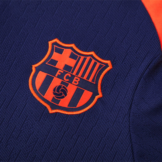 Survetement Barcelone Training Homme 2025 2026 Bleu Orange