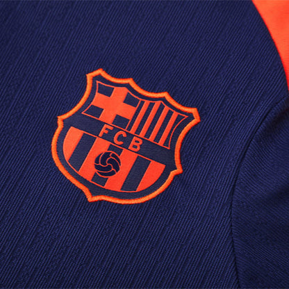 Survetement Barcelone Training Homme 2025 2026 Bleu Orange