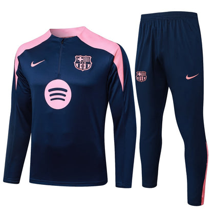 Survetement Barcelone Training Homme 2025 2026 Bleu Rose