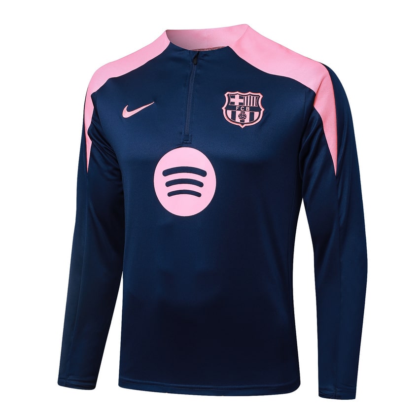 Survetement Barcelone Training Homme 2025 2026 Bleu Rose