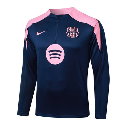 Survetement Barcelone Training Homme 2025 2026 Bleu Rose