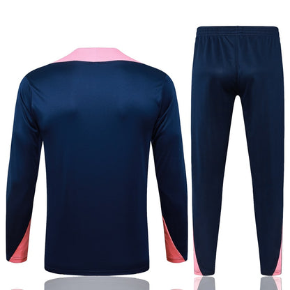 Survetement Barcelone Training Homme 2025 2026 Bleu Rose