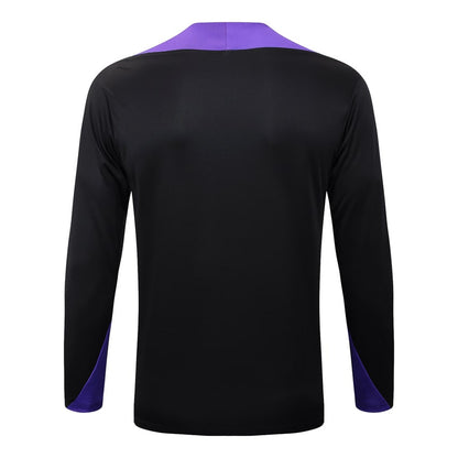 Survetement Barcelone Training Homme 2025 2026 Noir Violet
