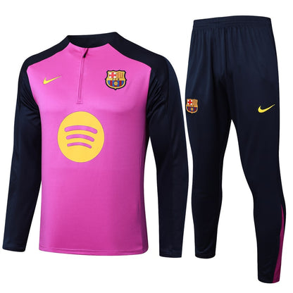 Survetement Barcelone Training Homme 2025 2026 Rose Noir