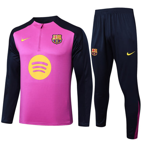 Survetement Barcelone Training Homme 2025 2026 Rose Noir