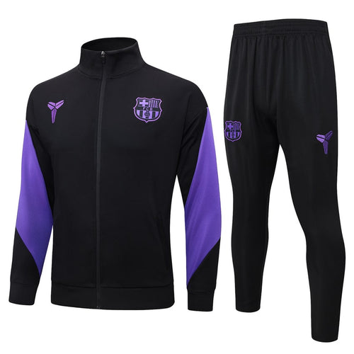 Survetement Barcelone Veste Homme 2025 2026 Noir Violet