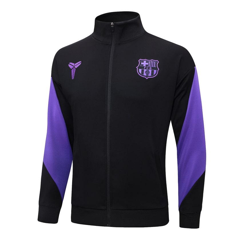 Survetement Barcelone Veste Homme 2025 2026 Noir Violet