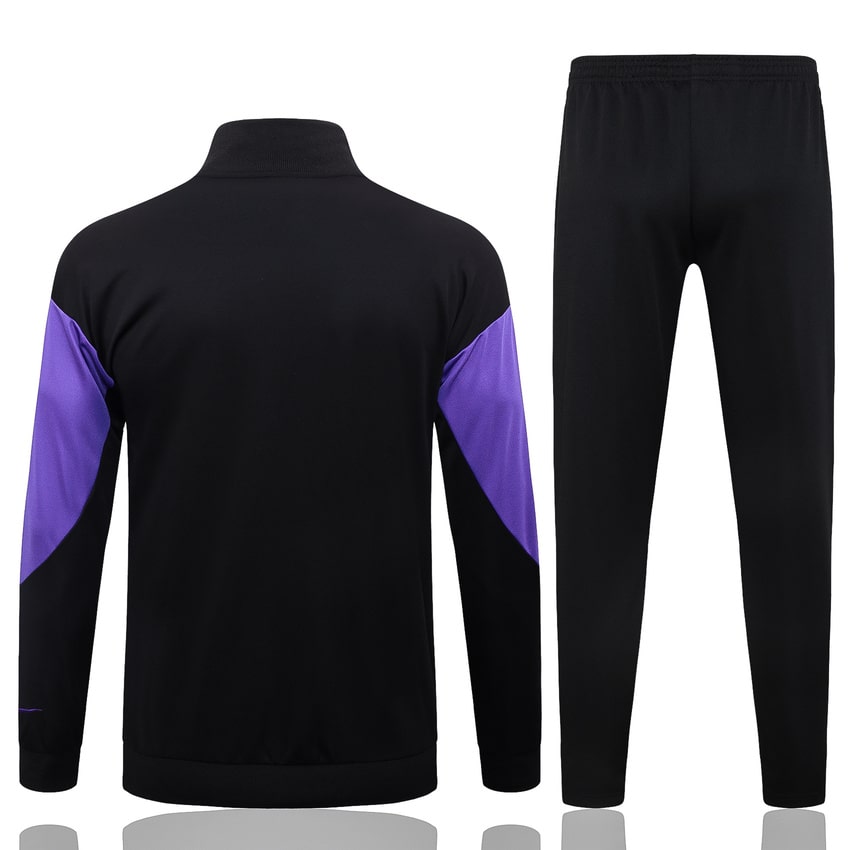 Survetement Barcelone Veste Homme 2025 2026 Noir Violet