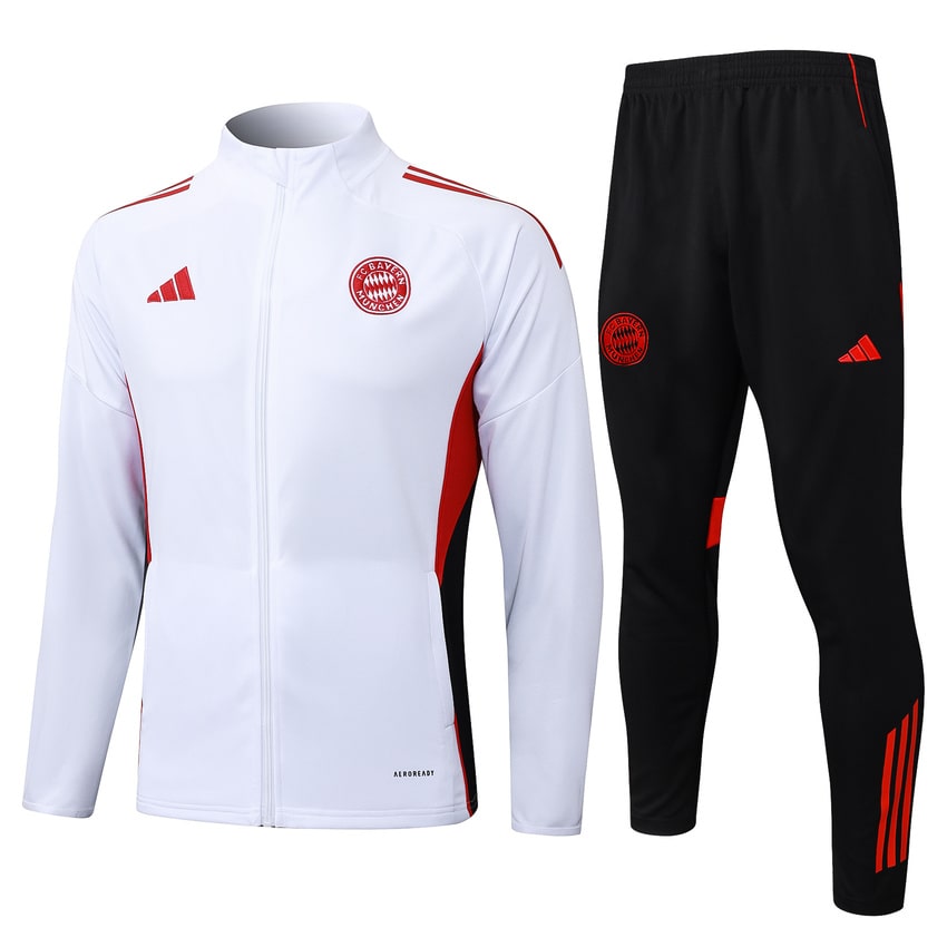 Survetement Bayern Munich Veste Homme 2025 2026 Blanc Clair