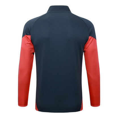 Survetement Bayern Munich Veste Homme 2025 2026 Noir Rouge