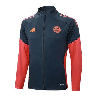 Survetement Bayern Munich Veste Homme 2025 2026 Noir Rouge