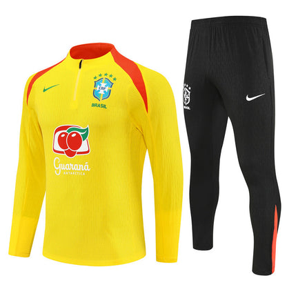 Survetement Bresil Training Homme 2025 2026 Jaune