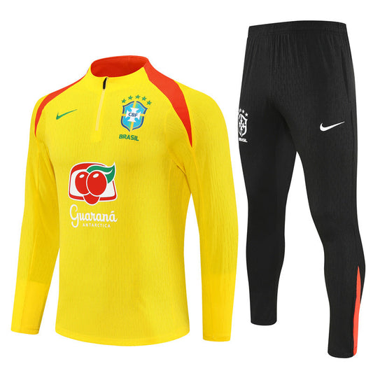 Survetement Bresil Training Homme 2025 2026 Jaune