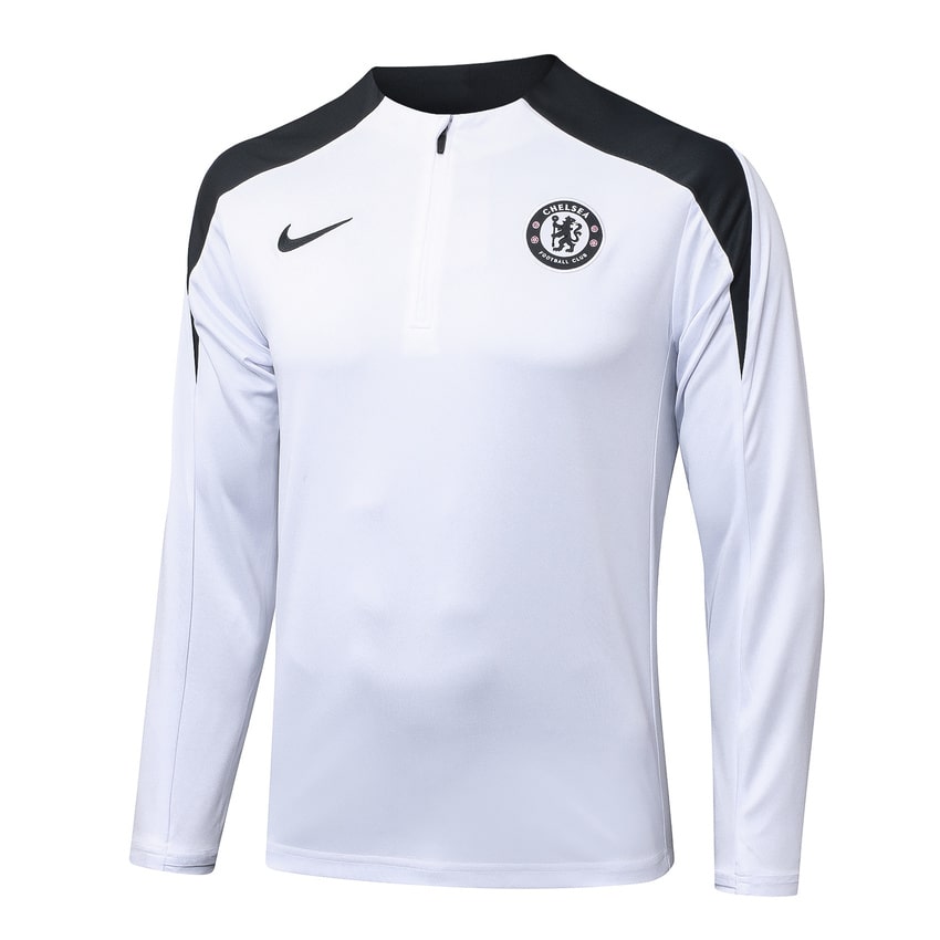 Survetement Chelsea Training Homme 2025 2026 Blanc Noir