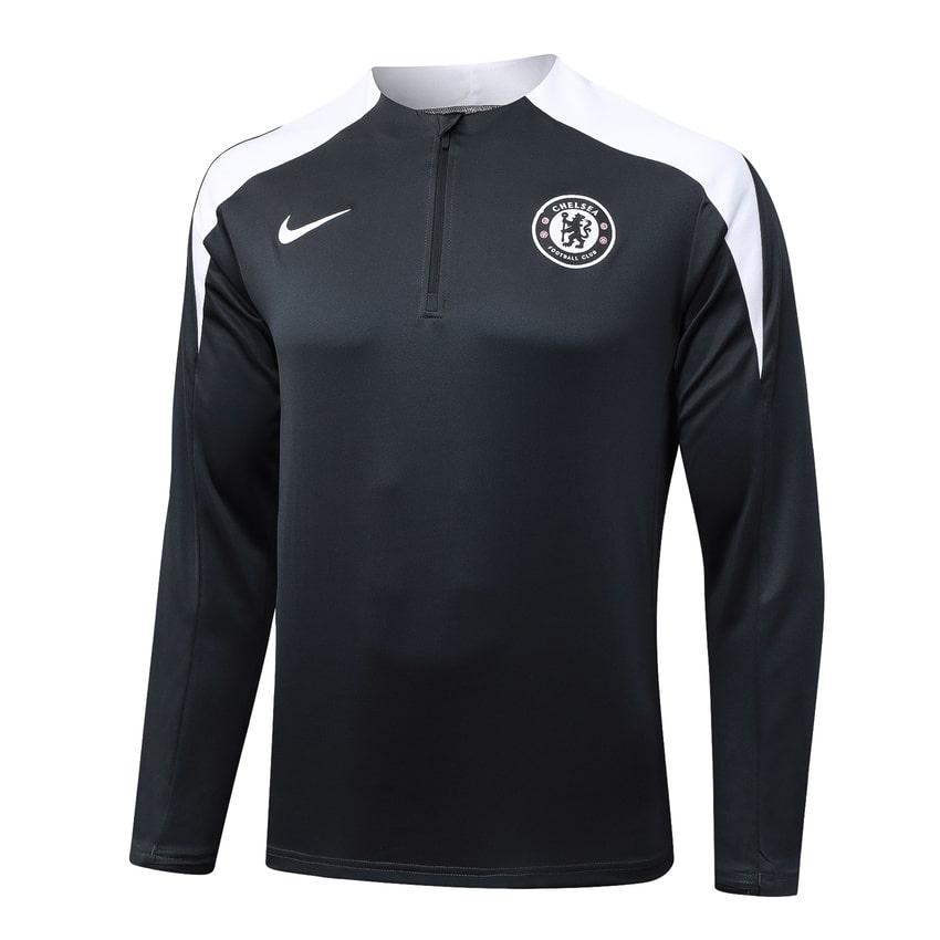 Survetement Chelsea Training Homme 2025 2026 Noir Blanc