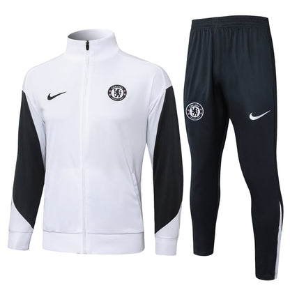 Survetement Chelsea Veste Homme 2025 2026 Blanc Noir