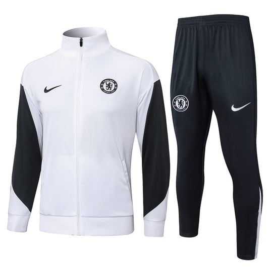 Survetement Chelsea Veste Homme 2025 2026 Blanc Noir