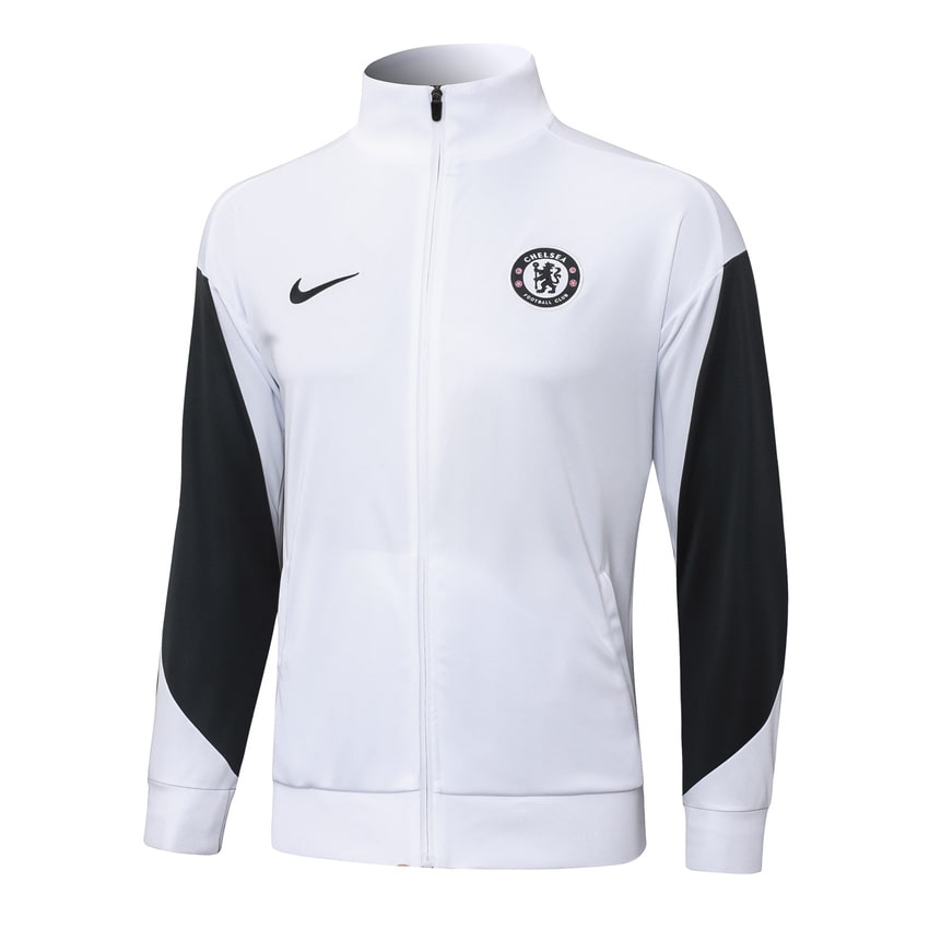 Survetement Chelsea Veste Homme 2025 2026 Blanc Noir