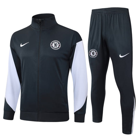 Survetement Chelsea Veste Homme 2025 2026 Noir Blanc