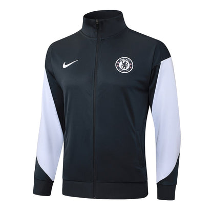 Survetement Chelsea Veste Homme 2025 2026 Noir Blanc