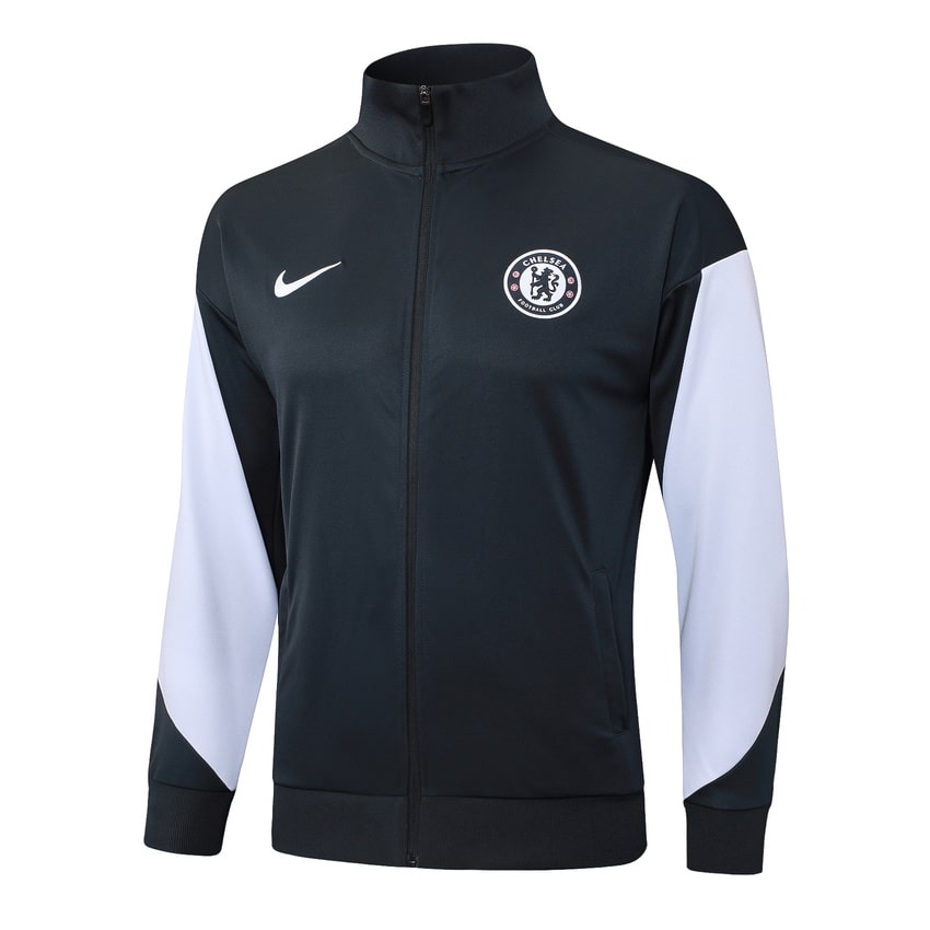 Survetement Chelsea Veste Homme 2025 2026 Noir Blanc