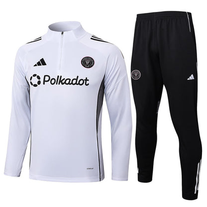 Survetement Inter Miami Training Homme 2025 2026 Blanc Noir